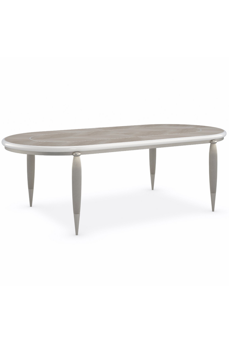 Table de salle à manger extensible en bois laqué | Caracole Lillian | Meubleluxe.fr