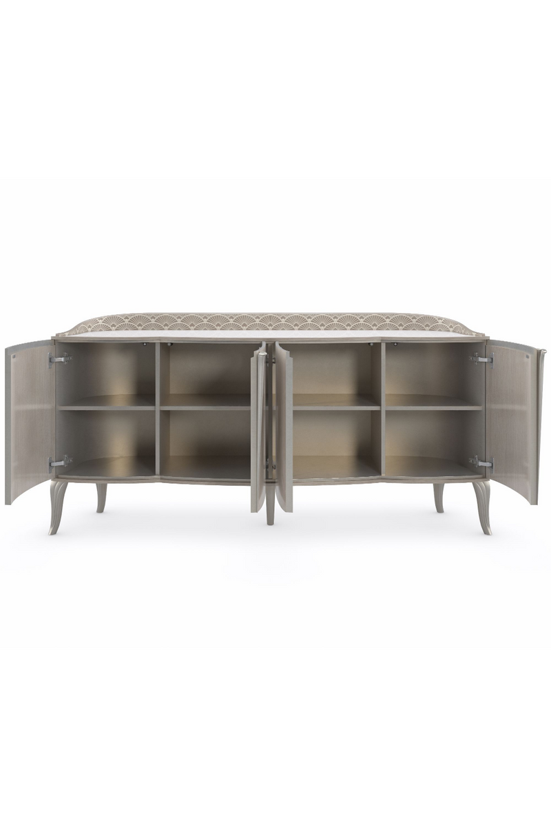 Buffet 4 portes en bois clair | Caracole Lillian | Meubleluxe.fr