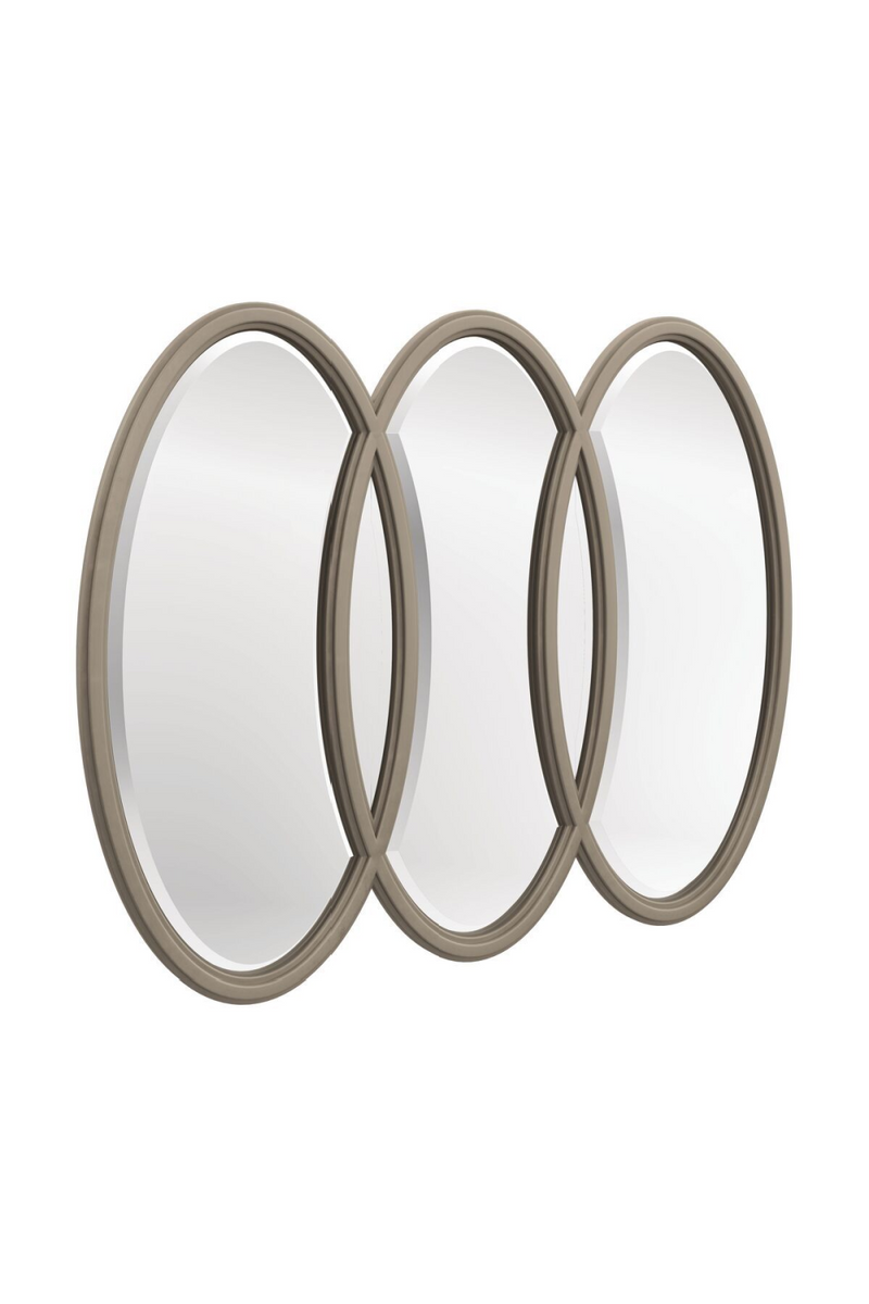 Miroir en résine taupe (lot de 3) | Caracole Oxford | Meubleluxe.fr