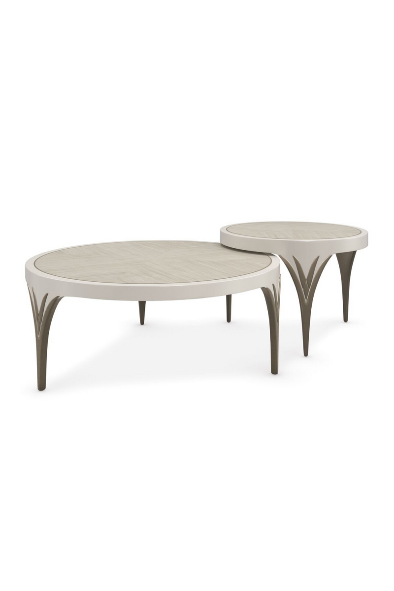 Table basse en bois crème | Caracole Valentina L | Meubleluxe.fr