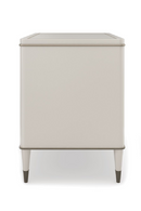 Table de chevet en bois crème et pierre blanche | Caracole Valentina S | Meubleluxe.fr