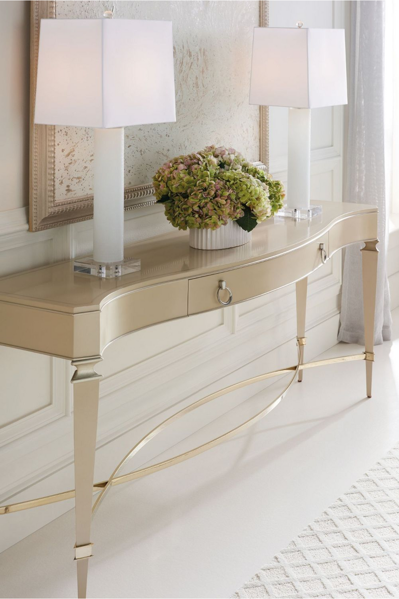 Console classique en bois d'érable clair | Caracole Slim | Meubleluxe.fr