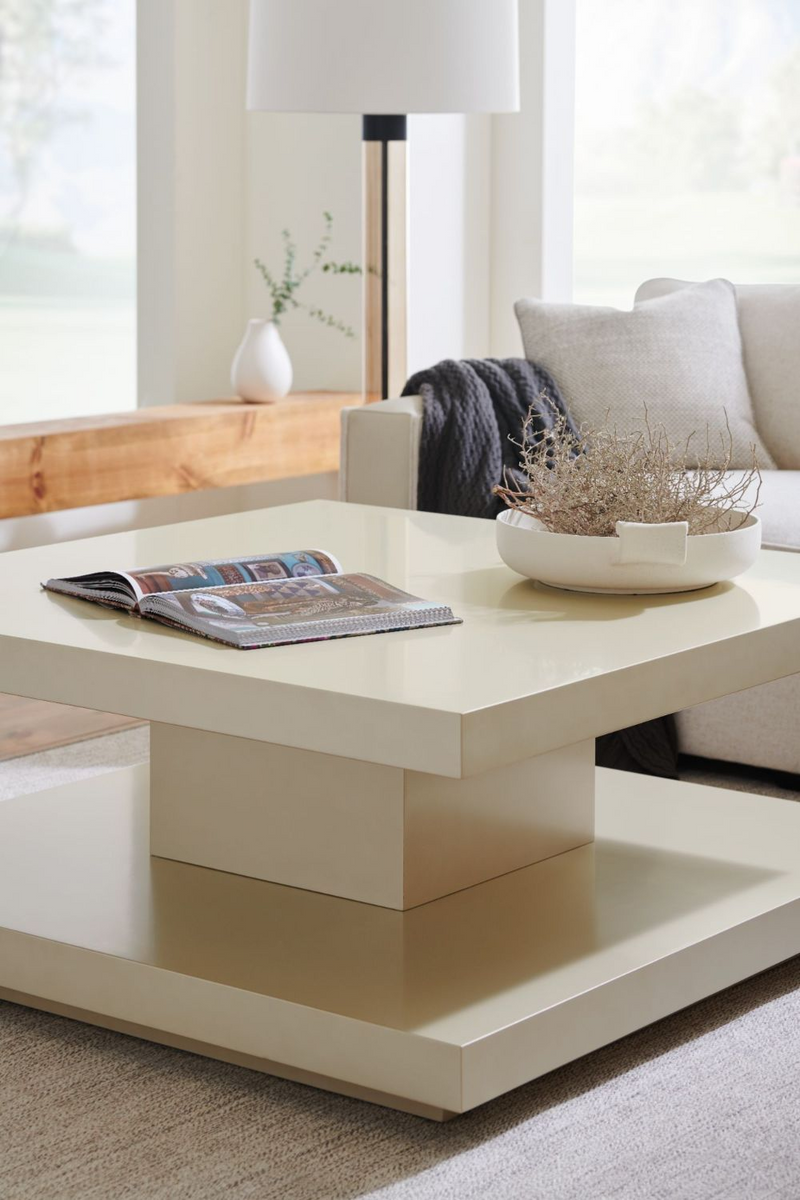 Table basse en bois de bouleau crème | Caracole Cool | Meubleluxe.fr