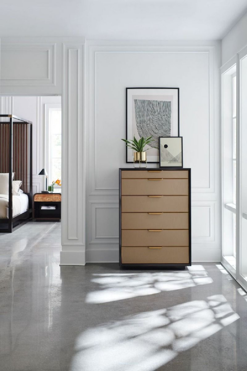 Commode en bois de noyer chocolat | Caracole Wrap | Meubleluxe.fr