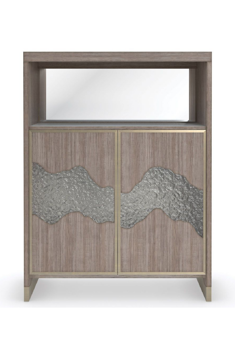 Light wood bar cabinet | Caracole The Flow