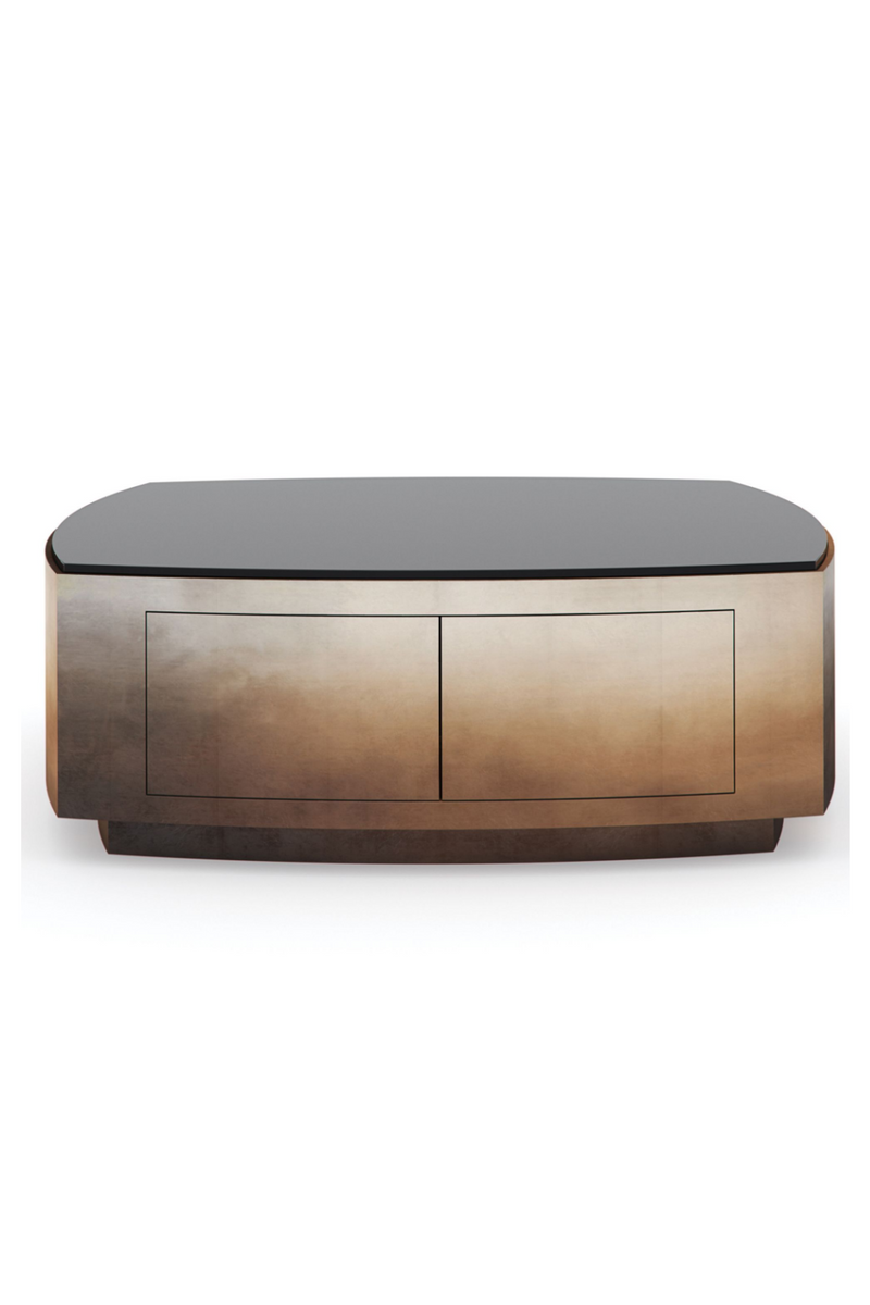 Table basse teintée en verre | Caracole Case | Meubleluxe.fr