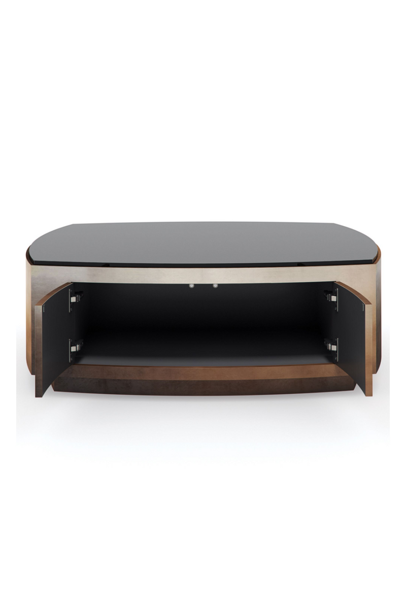 Table basse teintée en verre | Caracole Case | Meubleluxe.fr