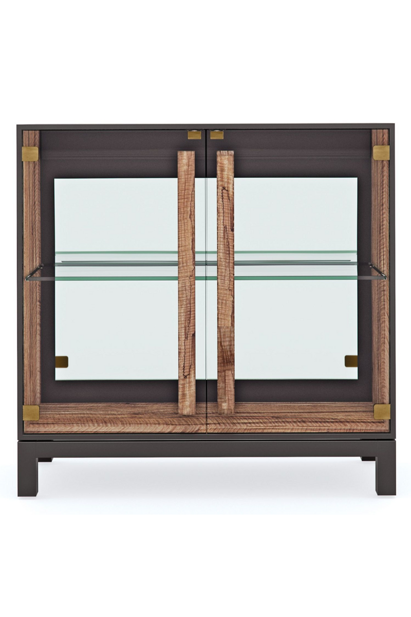 Vitrine en bois noir | Caracole Handle | Meubleluxe.fr