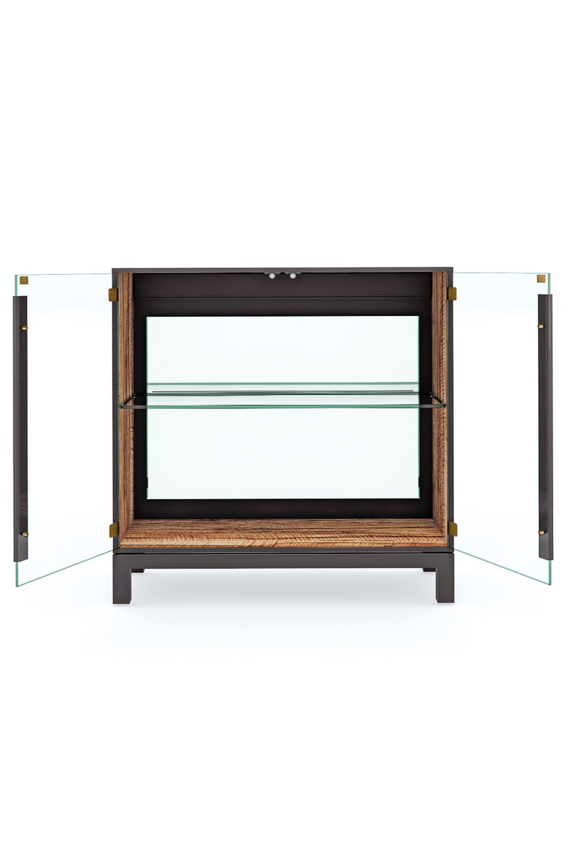 Vitrine en bois noir | Caracole Handle | Meubleluxe.fr