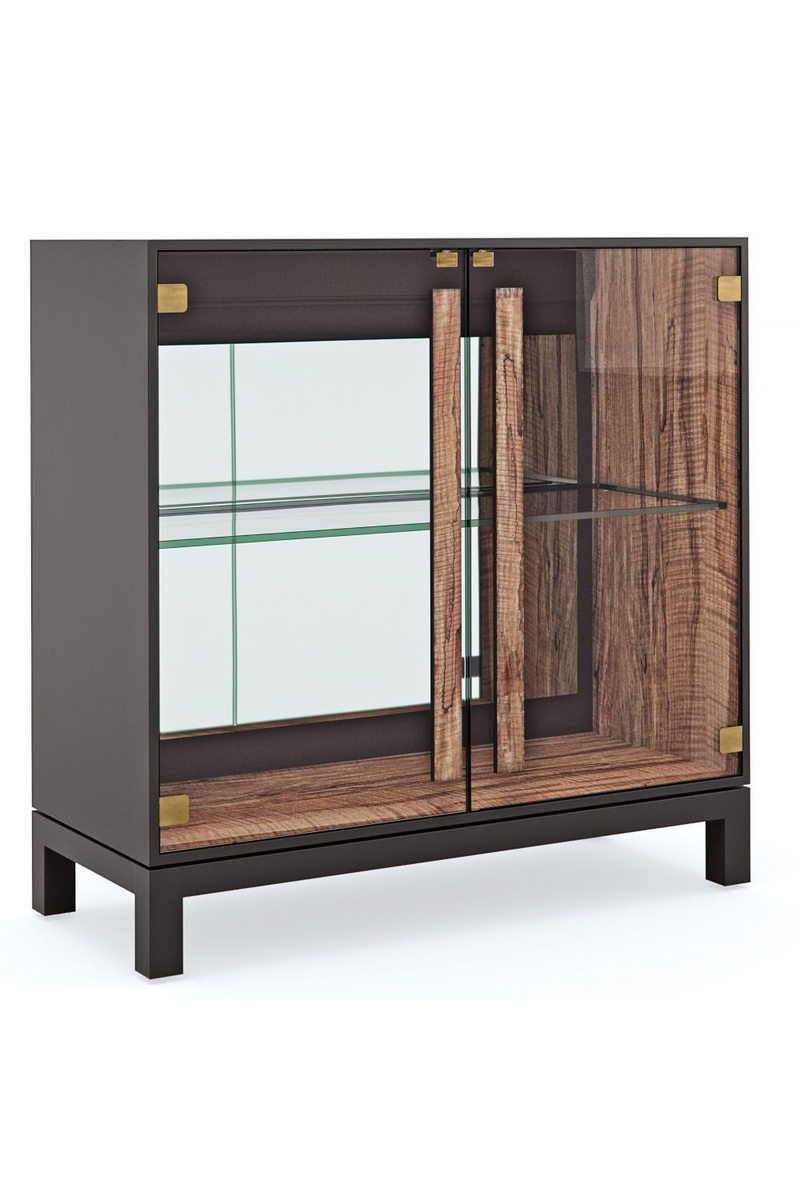 Vitrine en bois noir | Caracole Handle | Meubleluxe.fr