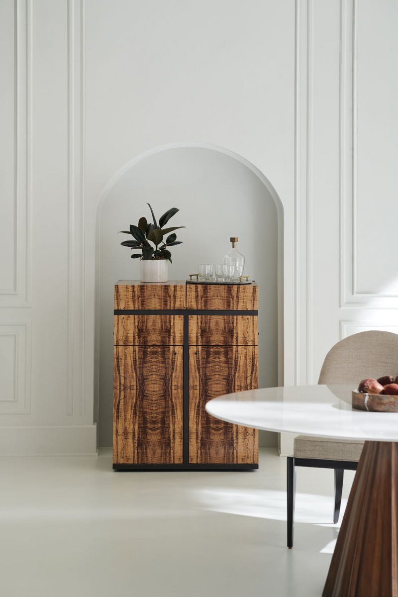 Meuble de bar en bois d'érable massif | Caracole Shelf | Meubleluxe.fr