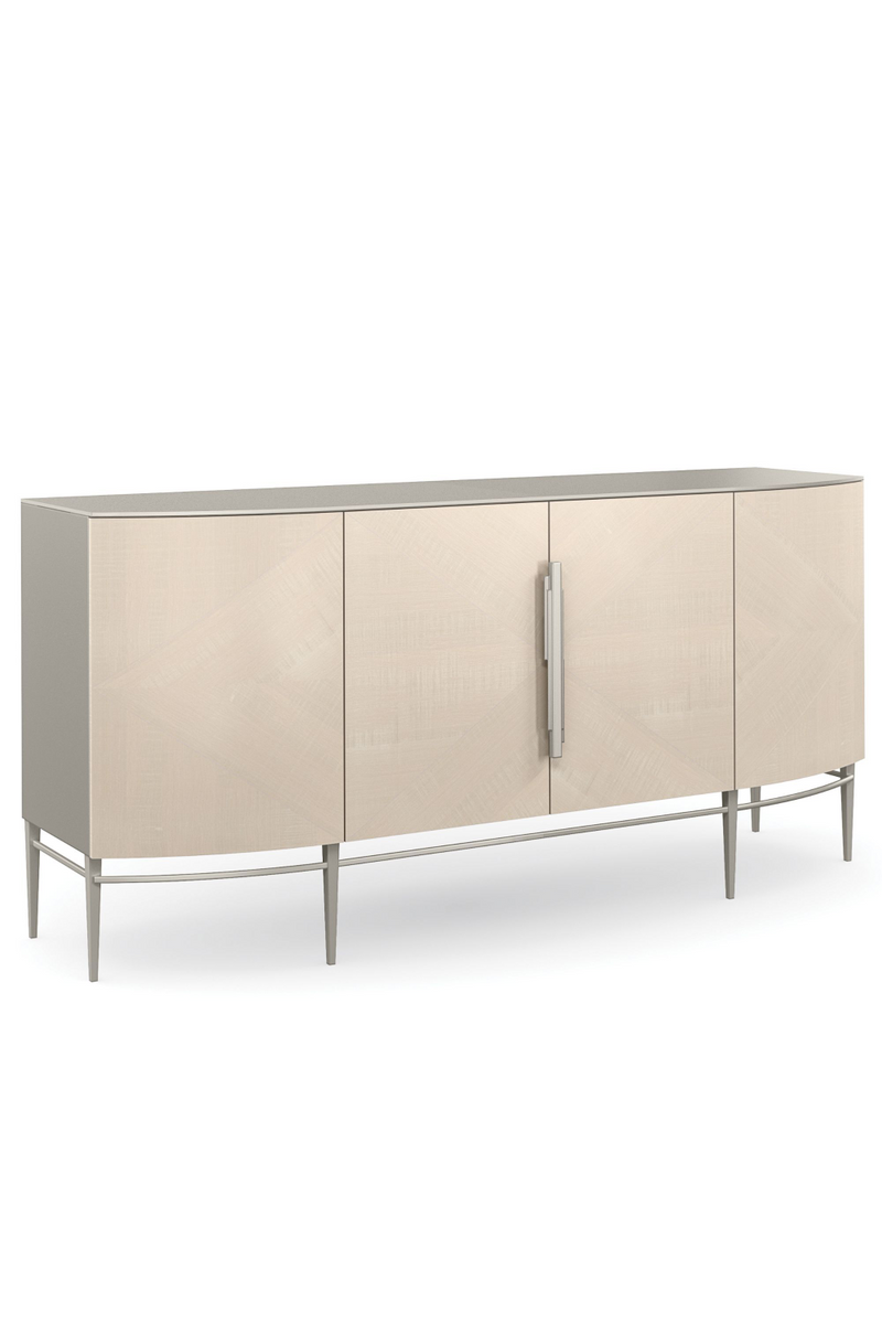 Buffet 4 portes en bois crème | Caracole Overview | Meubleluxe.fr