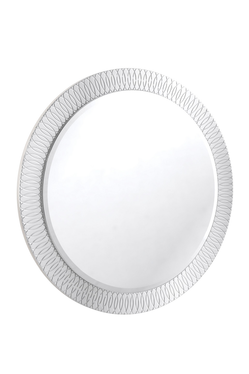 Miroir rond gravé | Caracole Reflections | Meublelluxe.fr