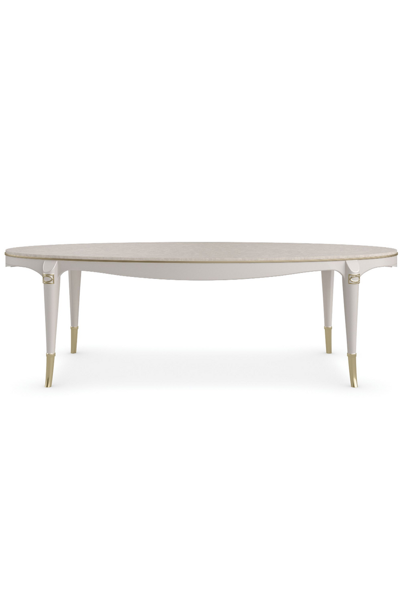 Table basse en bois crème | Caracole Match | Meubleluxe.fr