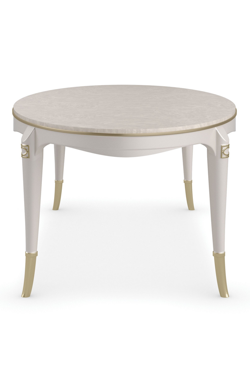 Table basse en bois crème | Caracole Match | Meubleluxe.fr