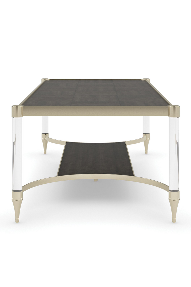 Table basse en bois fumé | Caracole Check Mate | Meubleluxe.fr