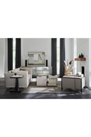 Table d'appoint en galuchat blanc | Caracole Ground | Meubleluxe.fr