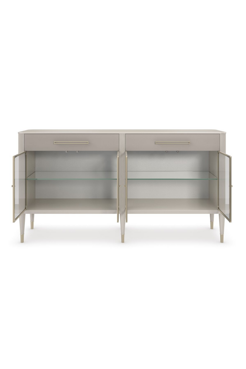 Buffet en bois taupe et en verre | Caracole Love Interest | Meubleluxe.fr