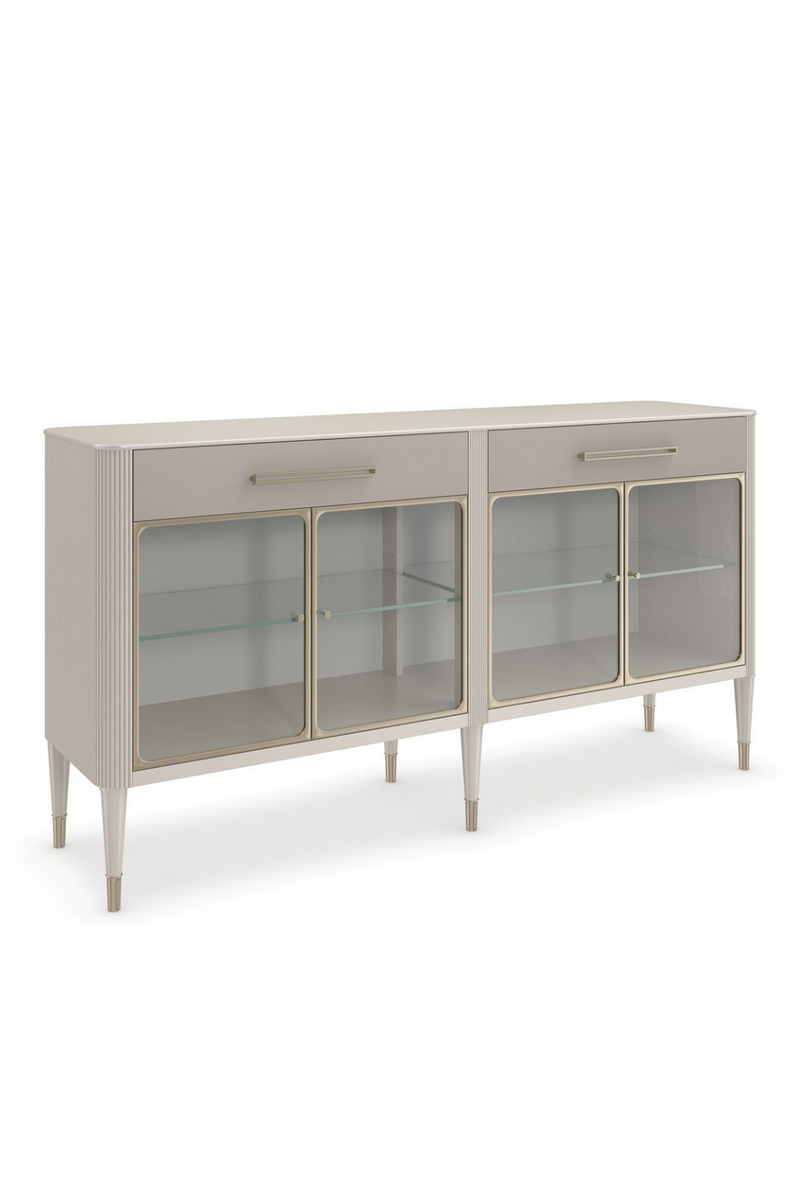 Buffet en bois taupe et en verre | Caracole Love Interest | Meubleluxe.fr