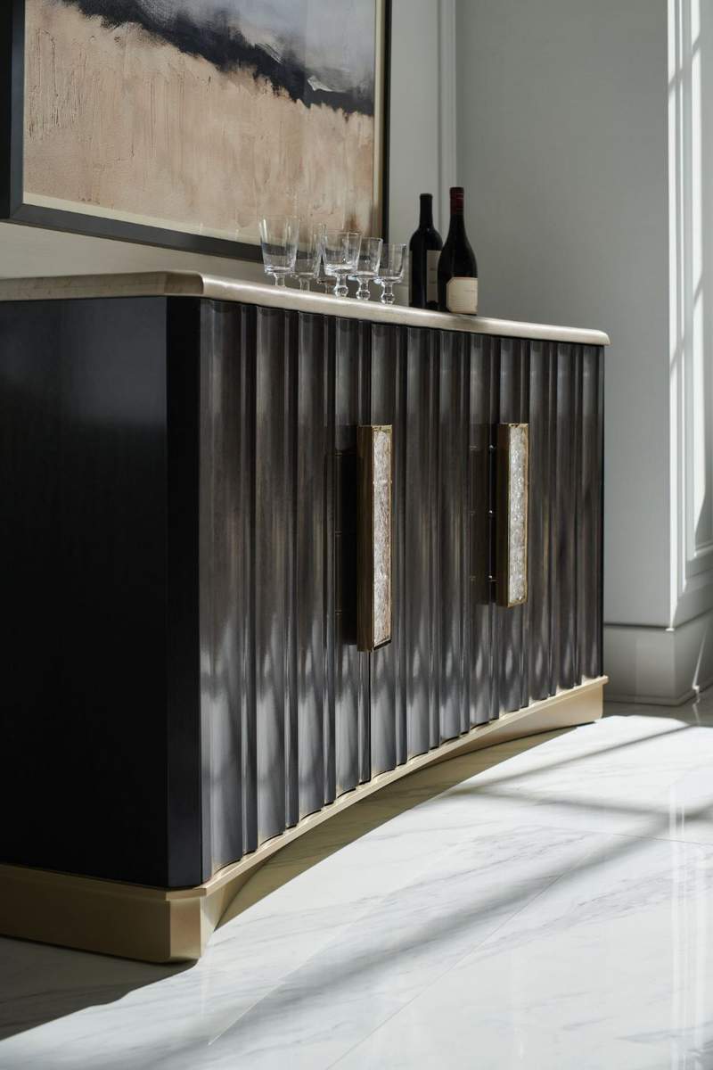 Buffet en bois et travertin | Caracole Crushing It | Meubleluxe.fr