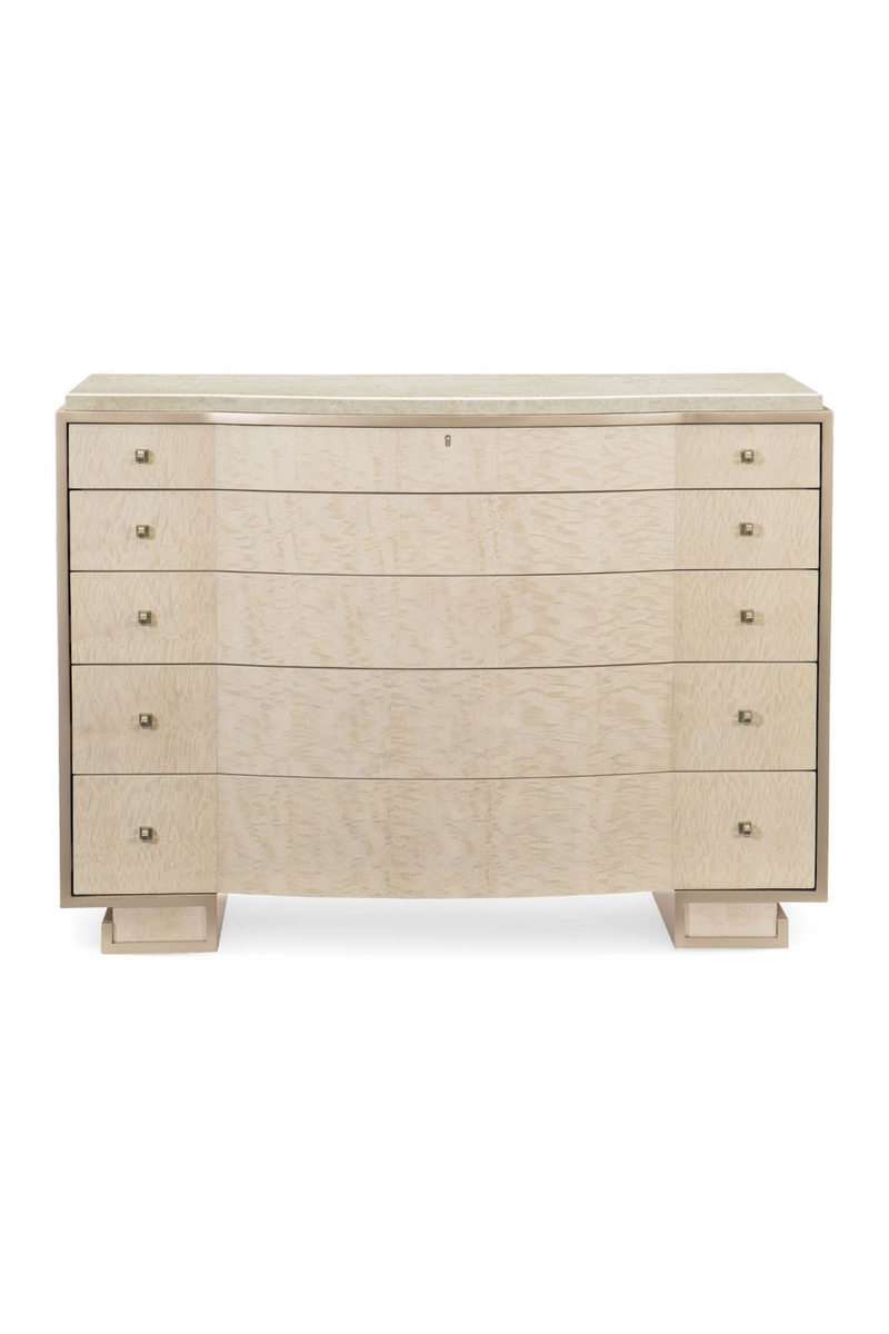 Commode en bois d'anegre blanchi | Caracole Dipper | Meubleluxe.fr