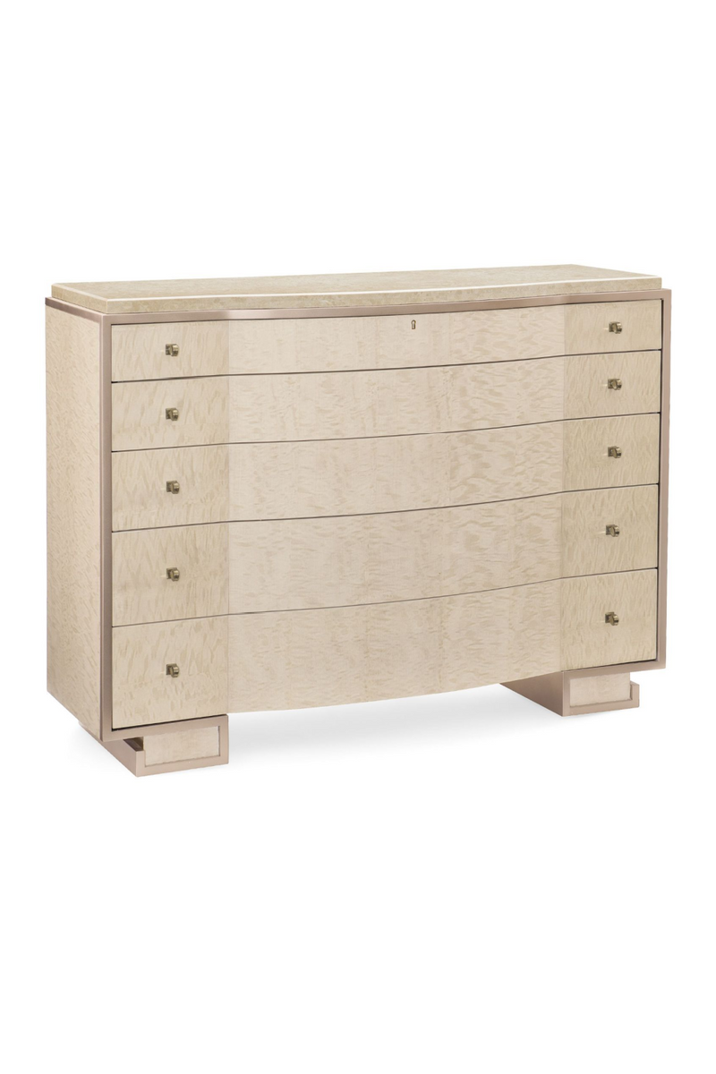 Commode en bois d'anegre blanchi | Caracole Dipper | Meubleluxe.fr