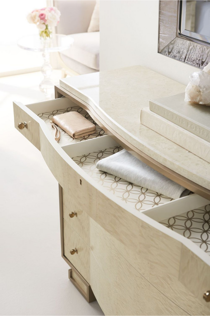 Commode en bois d'anegre blanchi | Caracole Dipper | Meubleluxe.fr