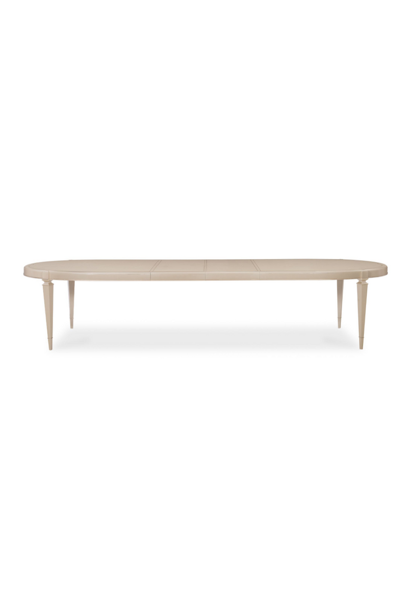 Table de salle à manger extensible en bois d'érable argenté | Caracole Taste | Meubleluxe.fr