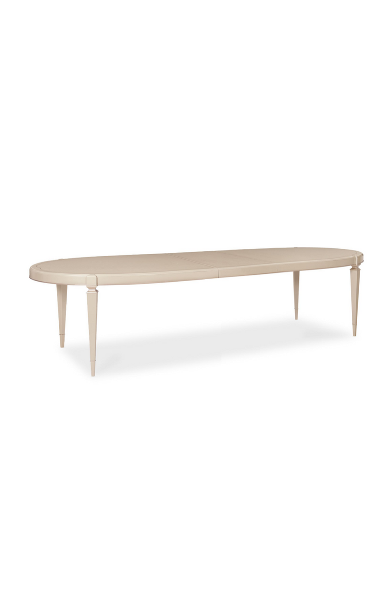 Table de salle à manger extensible en bois d'érable argenté | Caracole Taste | Meubleluxe.fr