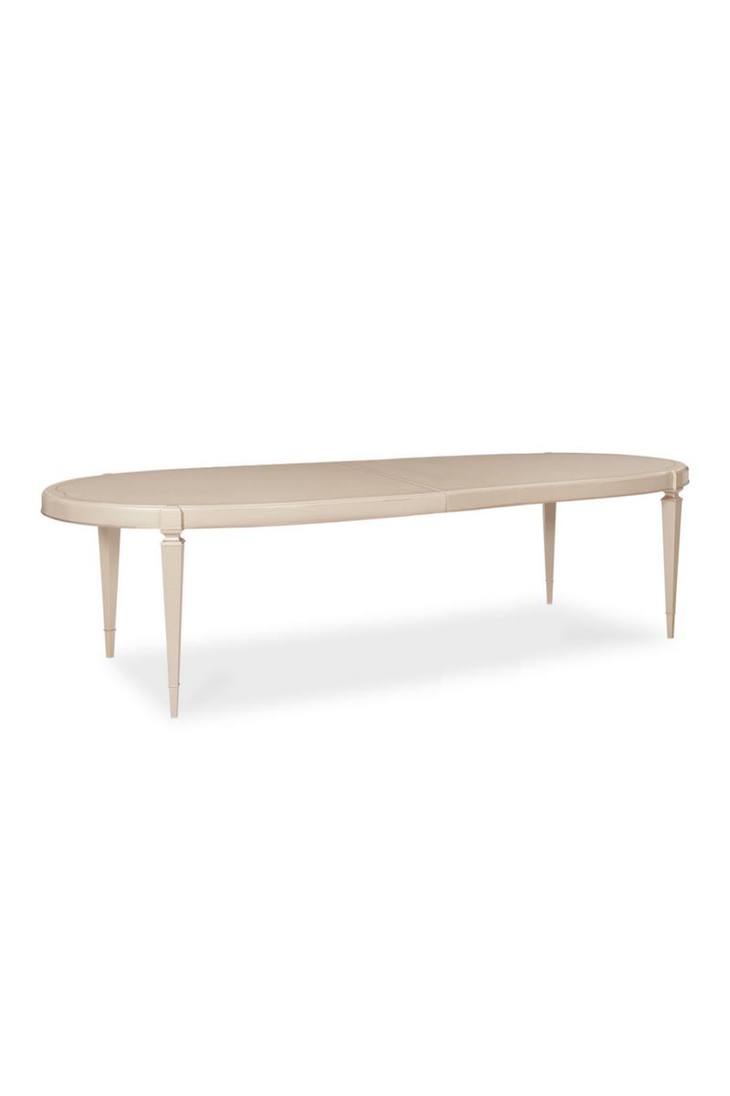 Table de salle à manger extensible en bois d'érable argenté | Caracole Taste | Meubleluxe.fr