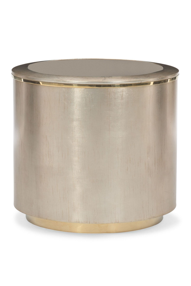 Table basse ronde dorée et argentée | Caracole Around | OROA.fr