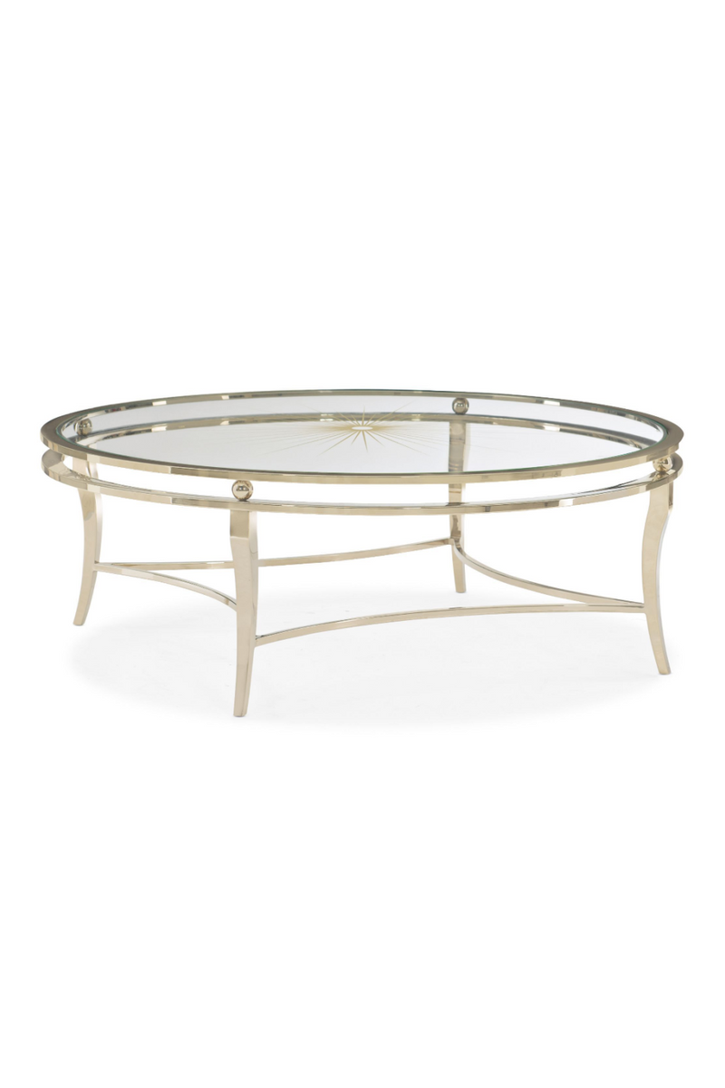 Table basse ronde en verre | Caracole Born | Meubleluxe.fr