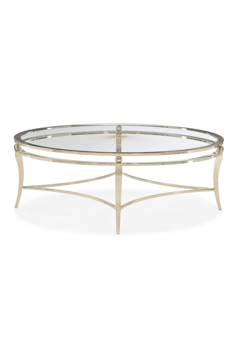 Table basse ronde en verre | Caracole Born | Meubleluxe.fr