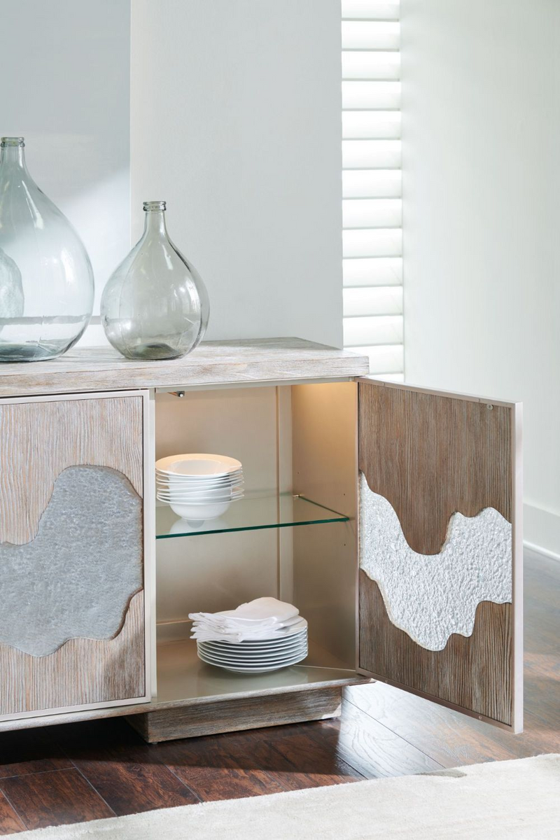 Buffet 4 portes en bois de sapin | Caracole Flow | Meubleluxe.fr