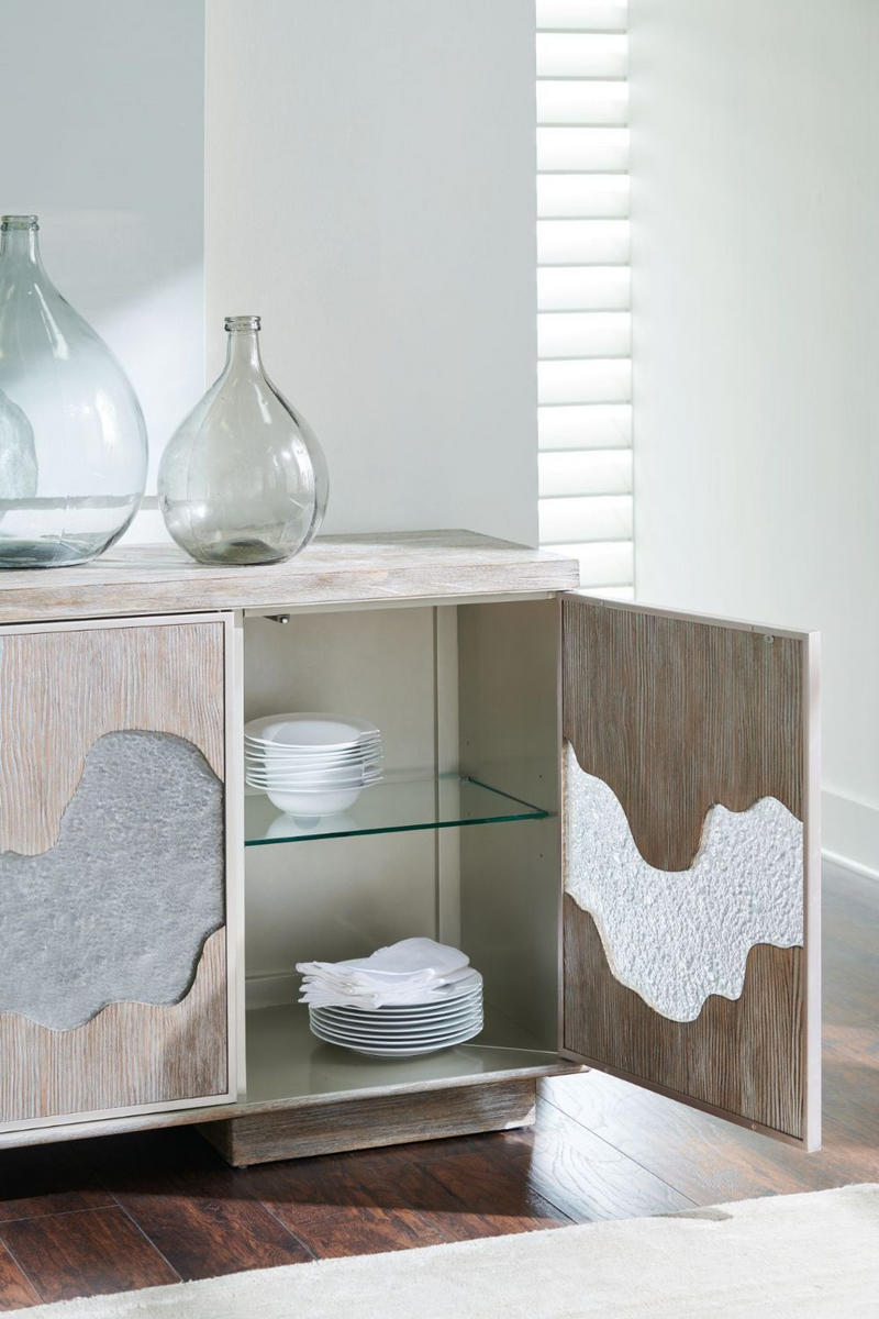 Buffet 4 portes en bois de sapin | Caracole Flow | Meubleluxe.fr