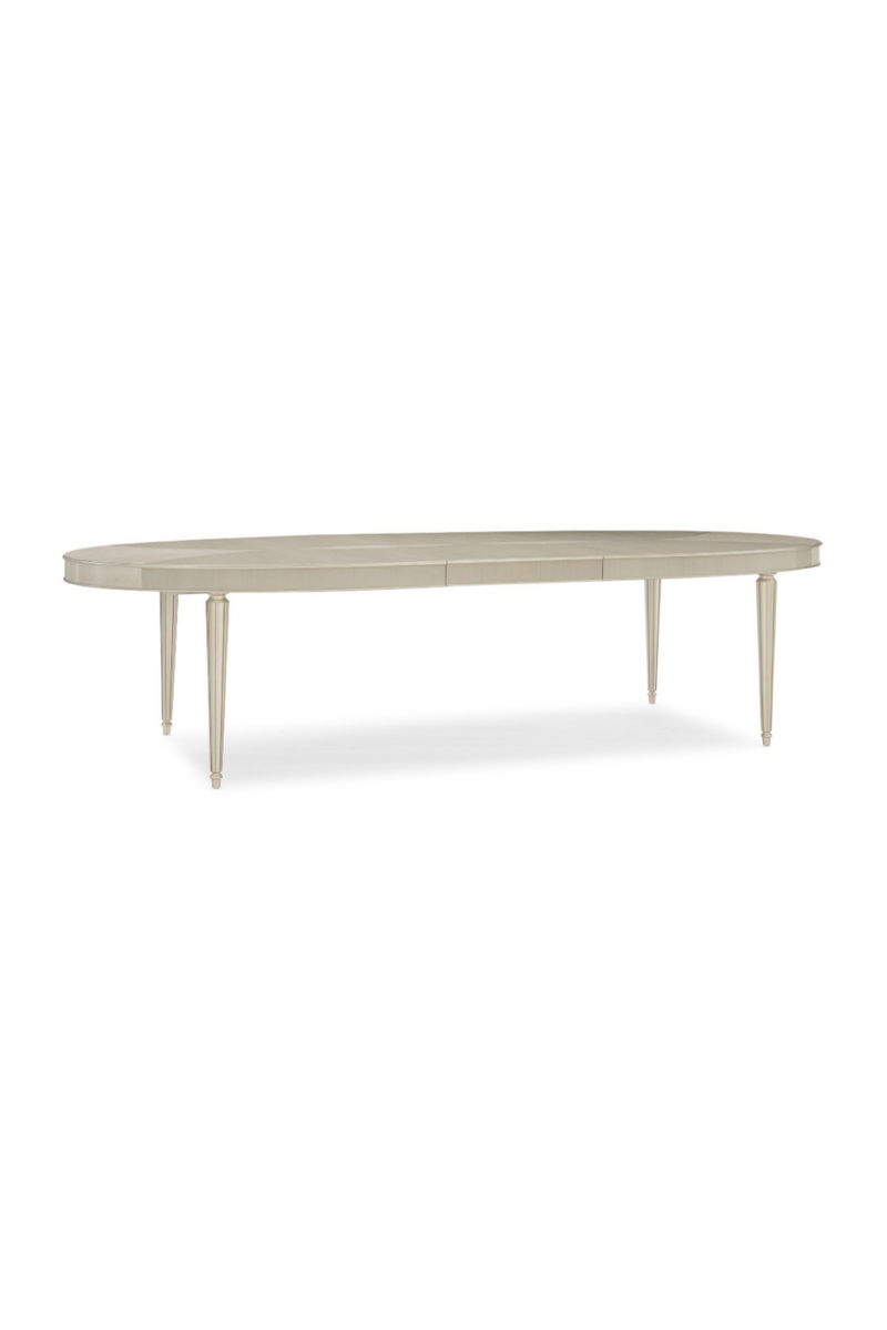 Table de salle à manger extensible en érable blanchi | Caracole Source | Meubleluxe.fr