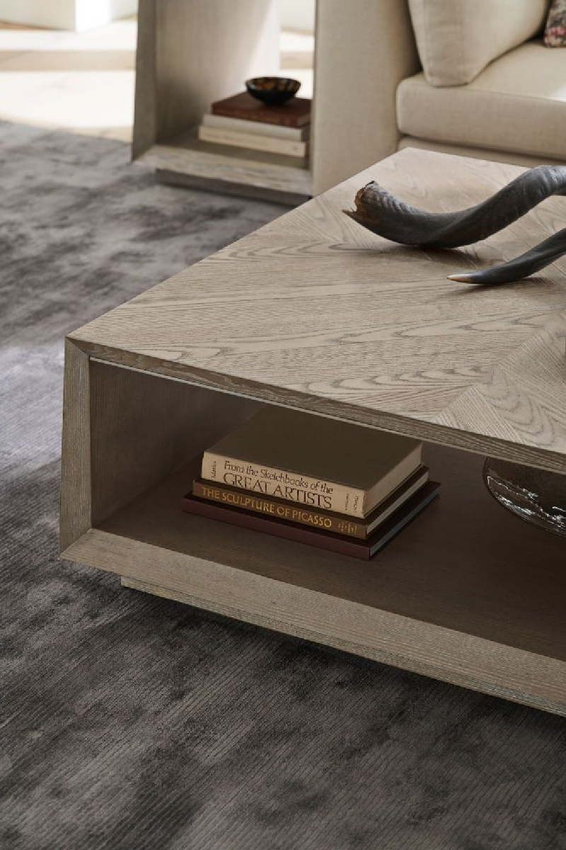 Table basse en bois de frêne | Caracole Boxcar | Meubleluxe.fr