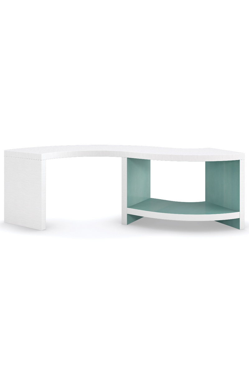 Table basse en bois blanc | Caracole Over Flow | Meubleluxe.fr