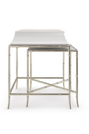 Table d'appoint gigogne en bois blanc | Caracole Ceylon S | Meubleluxe.fr