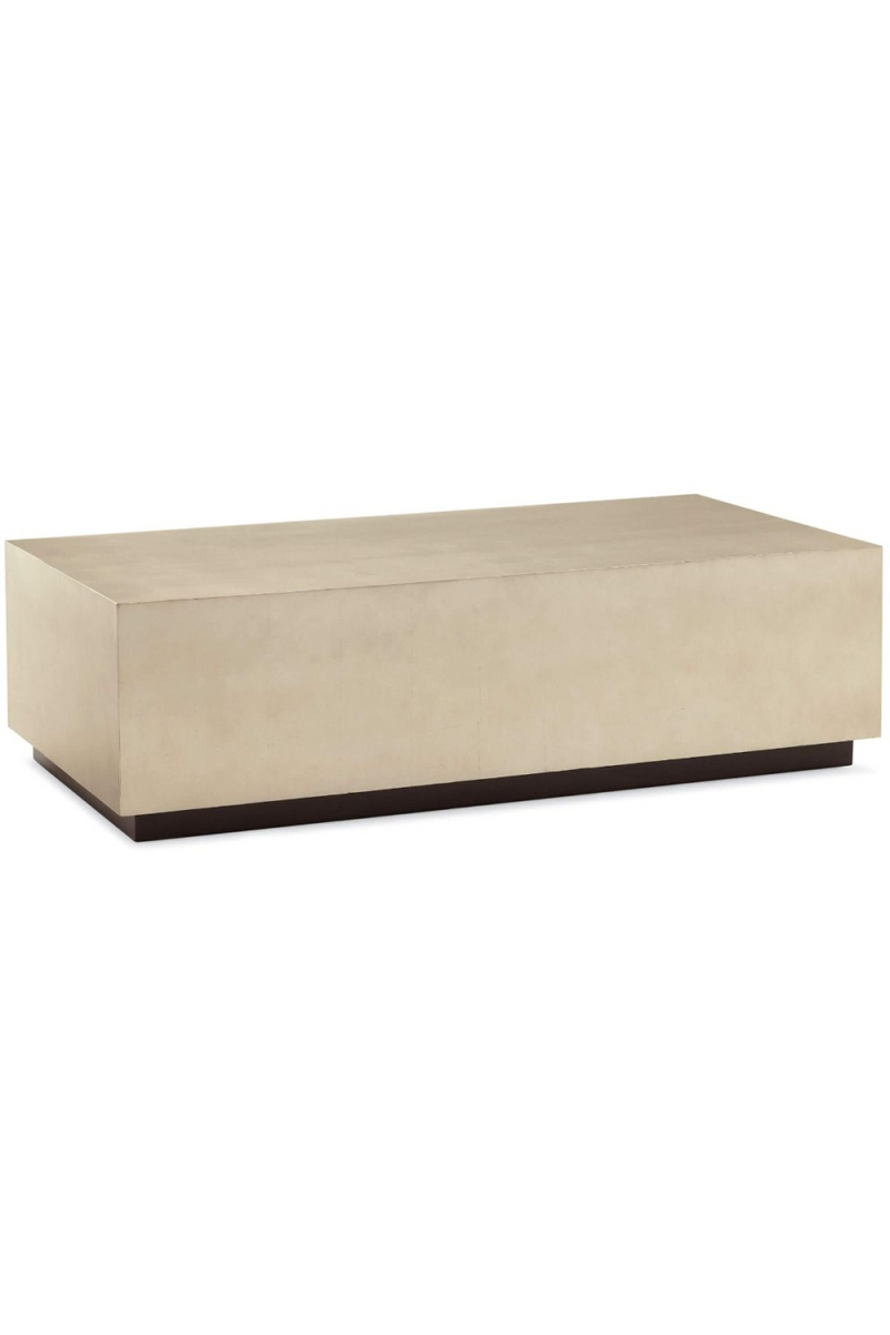 Table basse rectangulaire en bois taupe | Caracole Couture | Meubleluxe.fr