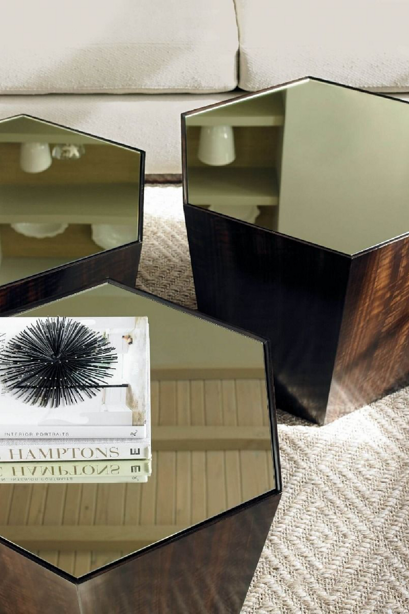 Table basse en bois d'eucalyptus | Caracole Point S | Meubleluxe.fr