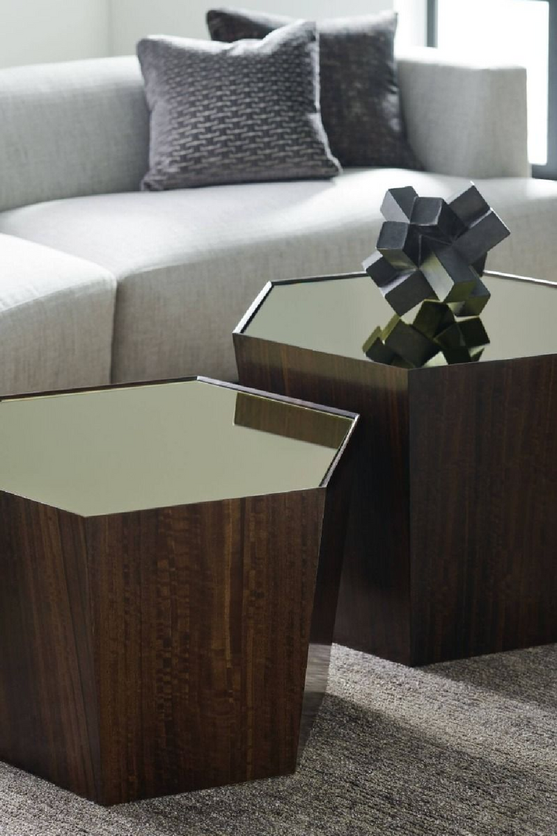 Table basse en bois d'eucalyptus | Caracole Point S | Meubleluxe.fr