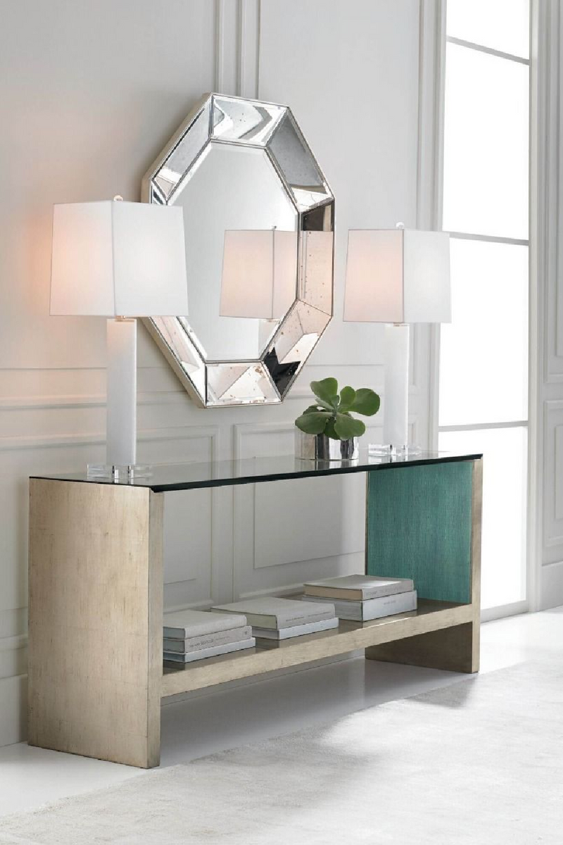 Miroir octogonal antique en verre | Caracole Looking | Meubleluxe.fr