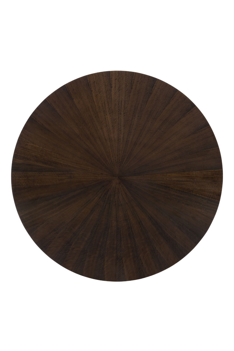 Table de salle à manger ronde en bois d'eucalyptus | Caracole Moderne | Meubleluxe.fr