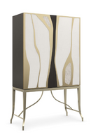 Meuble bar à motifs en bois et métal | Caracole Uptown | Meubleluxe.fr