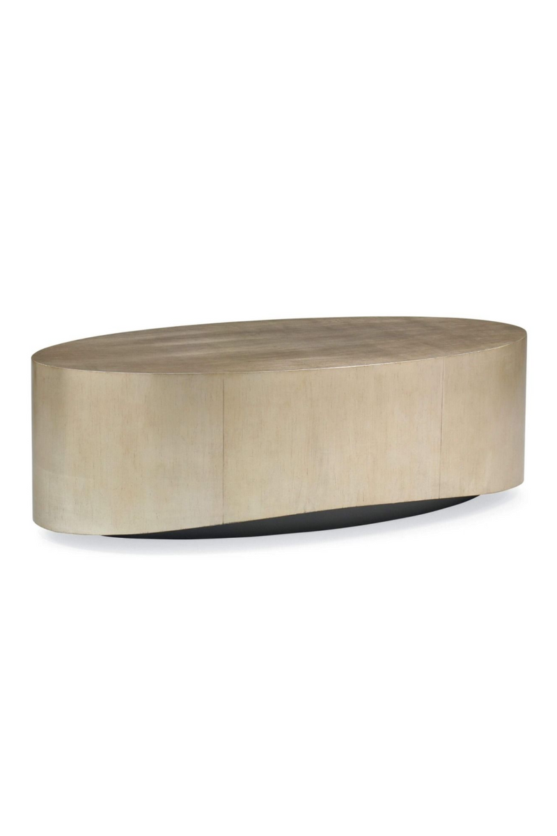 Table basse ovale en bois clair | Caracole Come | Meubleluxe.fr