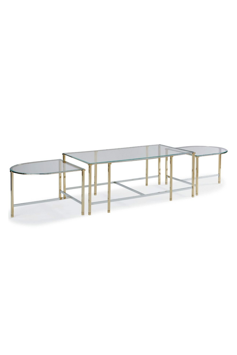 Table basse en laiton et en verre | Caracole Happy | Meubleluxe.fr