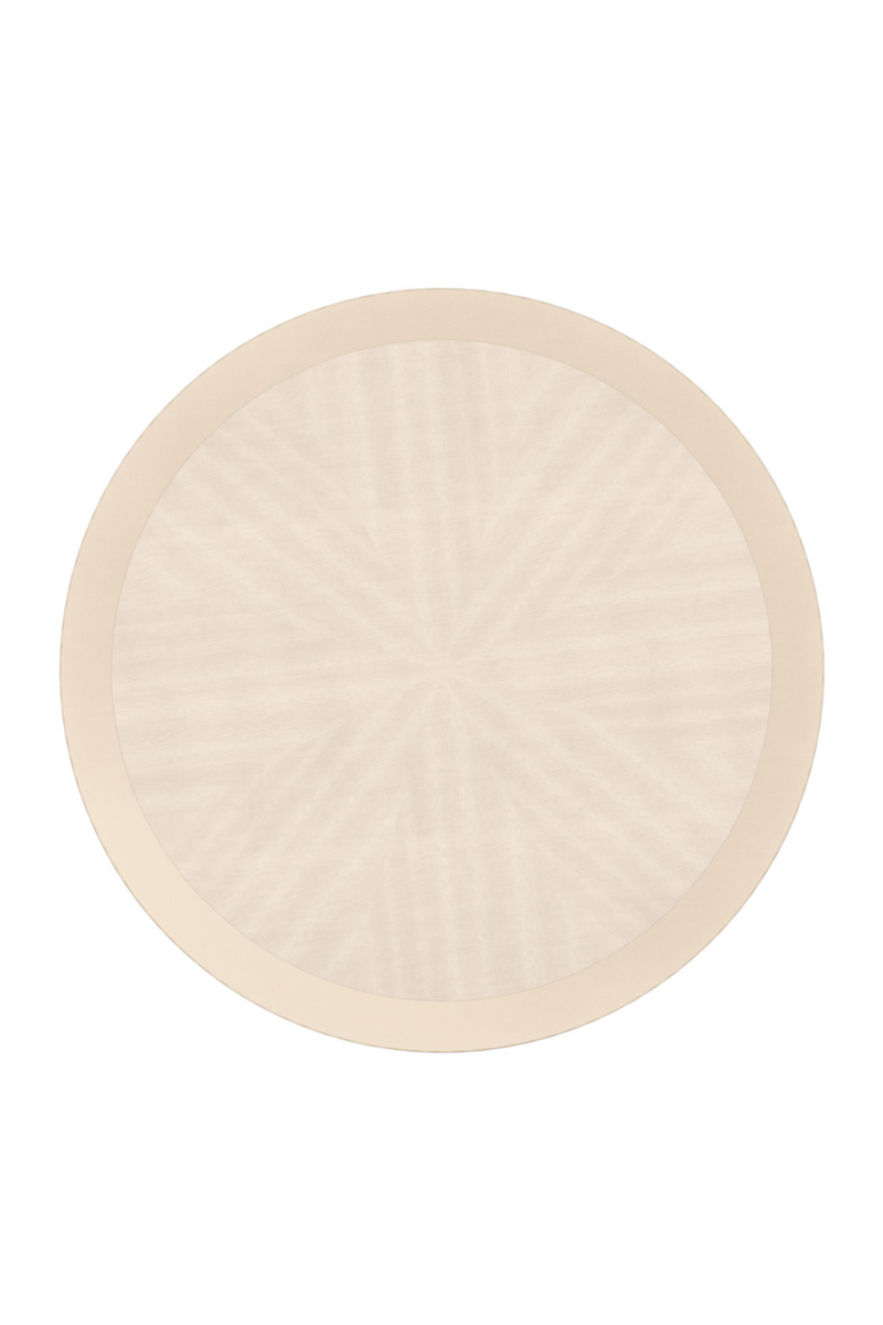 Table basse ronde en bois d'Amapa taupe | Caracole Down | Meubleluxe.fr