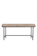 Bureau en galuchat crème avec tiroirs en bois | Andrew Martin Mabel | Meubleluxe.fr