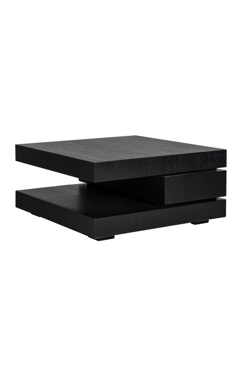 Table basse carré en chêne noir | Richmond Oakura | Meubleluxe.fr